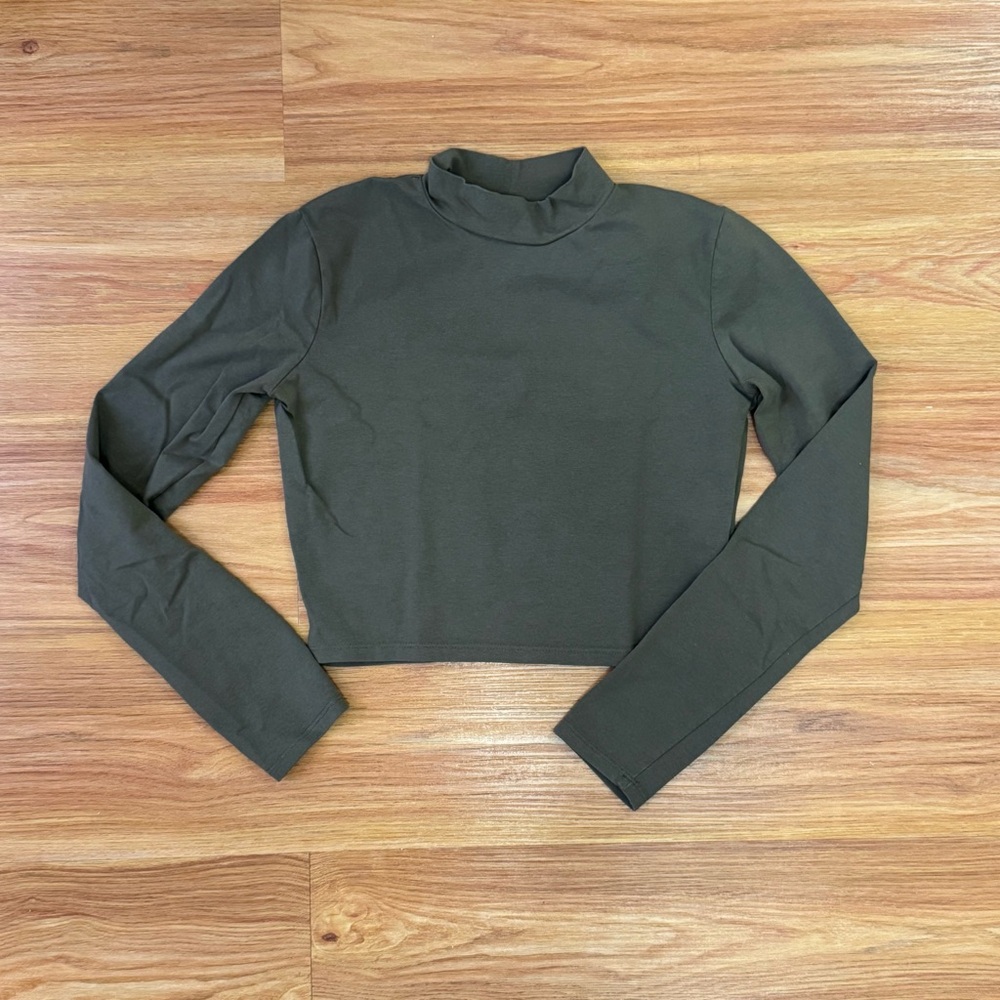 Dark Green Long Sleeve Women's Top